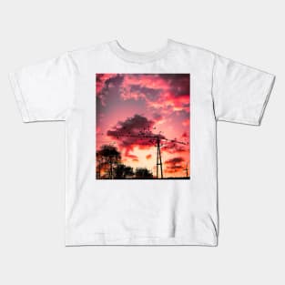 Sunset Birds Kids T-Shirt